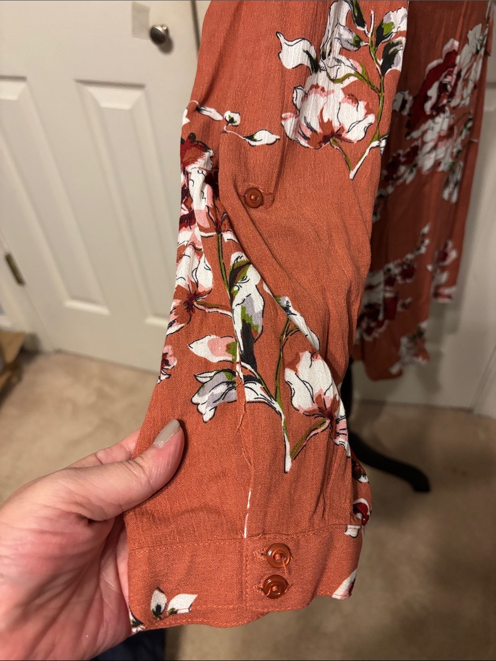 Fun2Fun Floral Smock Top - Picture 5 of 8